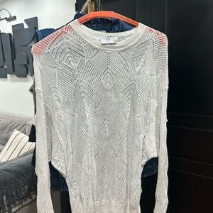 IRO White Textured Women's Sweater